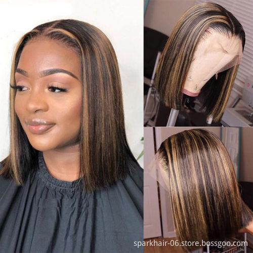 OEM Cheap Price Braided Short Peruvian Bob Wig,Transparent Human Lace Frontal Wig, Virgin Brazilian Hair Wigs For Black Women